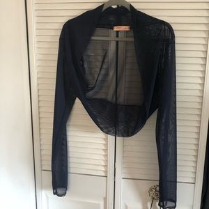 NWOT navy shrug